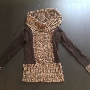 Brown cowel neck sweater ❄️